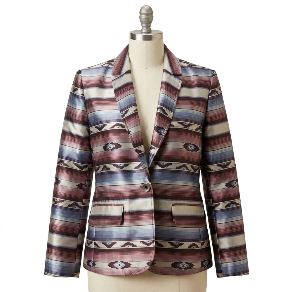 NEW ARIAT serape business blazer in multi